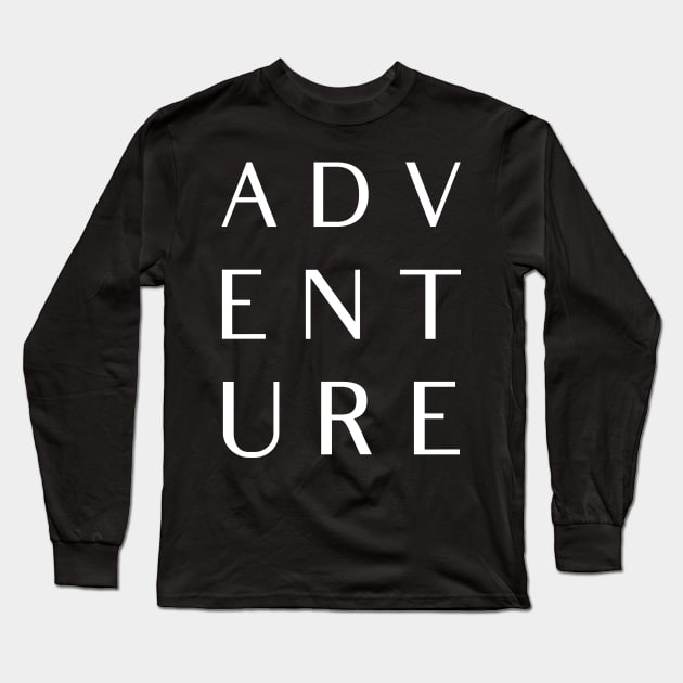 Adventure Print Long Sleeve T-Shirt by mivpiv